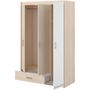 Voir la diapositive 3 : Armoire de chambre enfant 3 portes L112cm SACHA