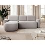 Voir la diapositive 1 : BEST MOBILIER Sam - canapé d'angle gauche 4 places convertible avec coffre en tissu
