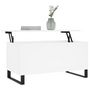 Voir la diapositive 3 : VIDAXL Table basse Blanc 90x44,5x45 cm Bois d ingénierie