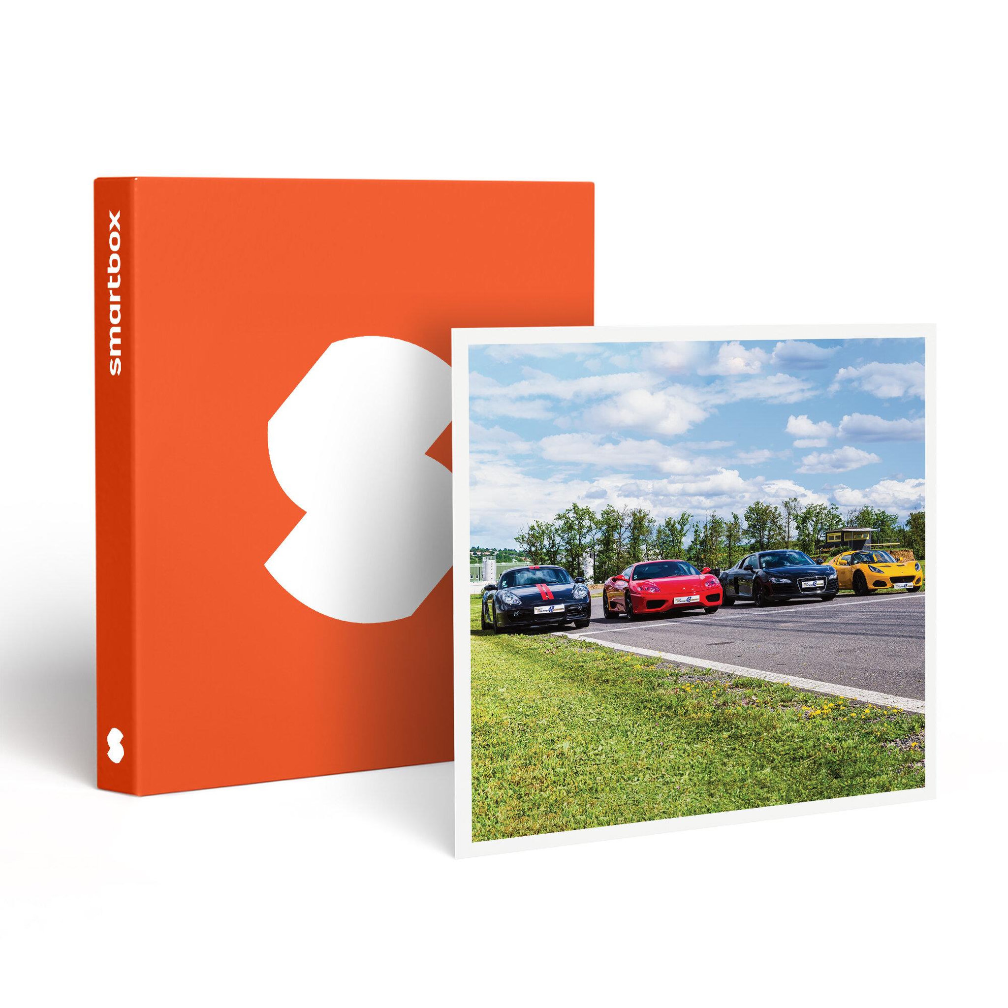 Smartbox Stage de pilotage : 12 tours en Ferrari, Audi R8, Porsche et Lotus sur le circuit d'Andrézieux - Coffret Cadeau Sport & Aventure