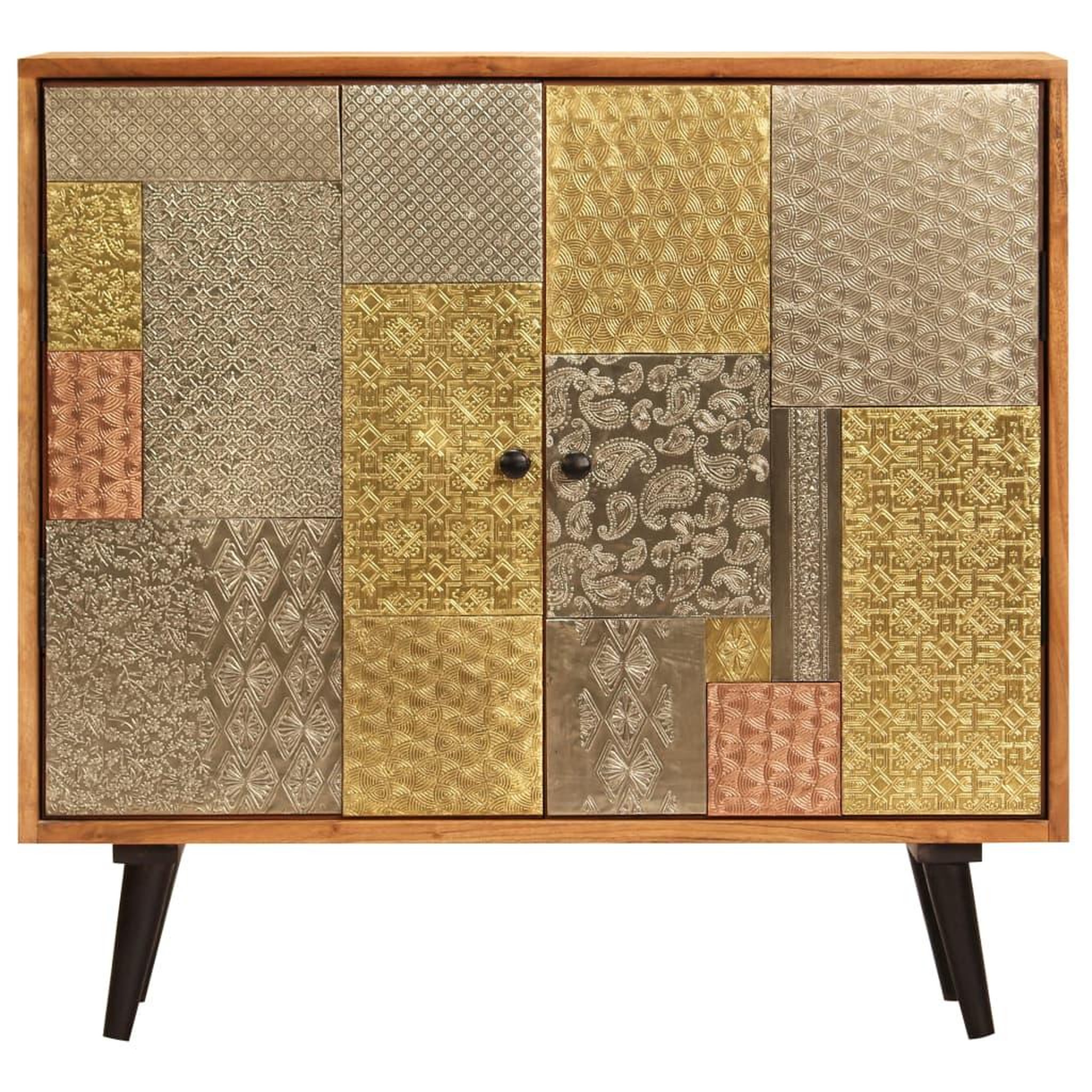 Voir la diapositive 2 : VIDAXL Buffet 80x30x75 cm Bois d'acacia massif