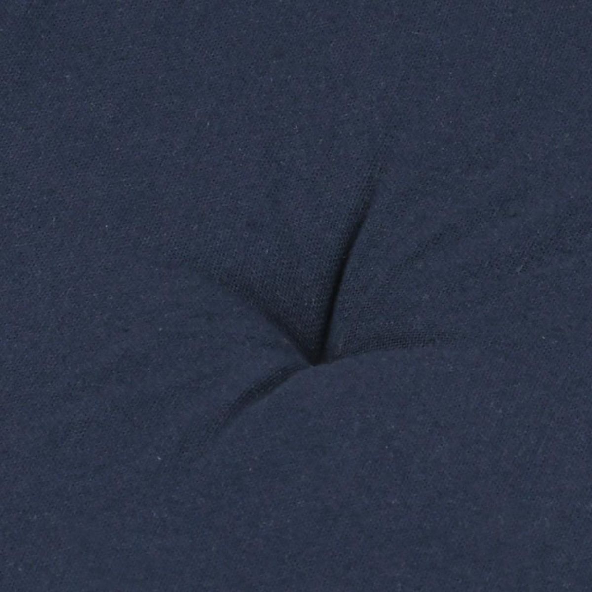 STOF Lot de 4 galettes de chaise Duo velcro 38x38 Marine Lin