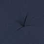 Voir la diapositive 3 : STOF Lot de 4 galettes de chaise Duo velcro 38x38 Marine Lin