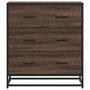 Voir la diapositive 4 : VIDAXL Buffet chene marron 68x35x76 cm bois d'ingenierie et metal