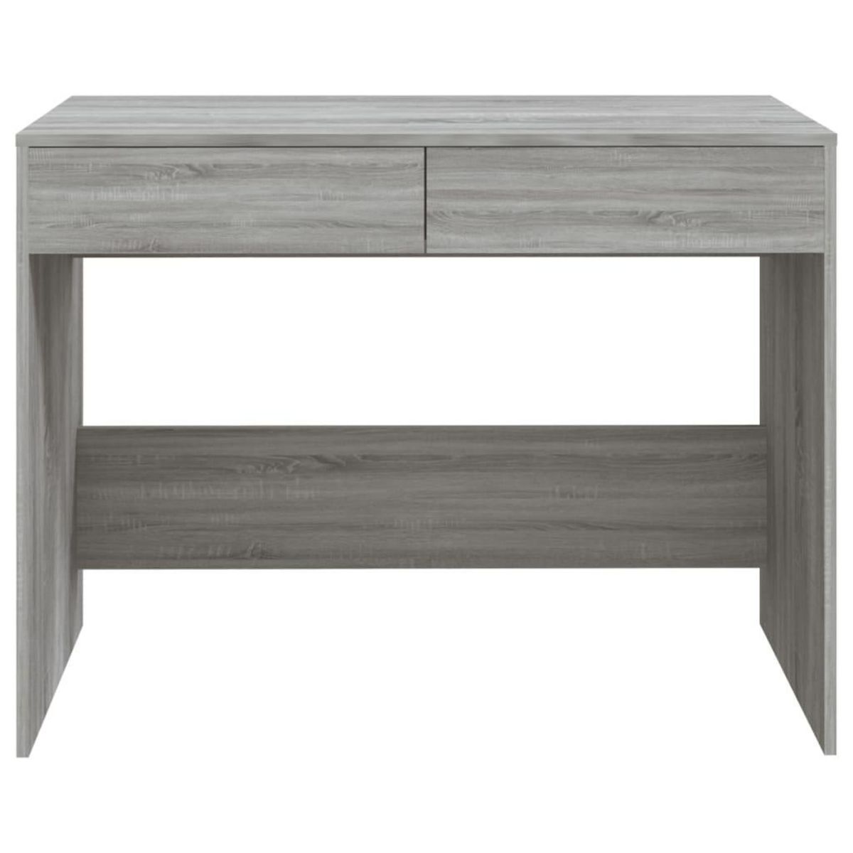 VIDAXL Bureau sonoma gris 101x50x76,5 cm bois d'ingenierie