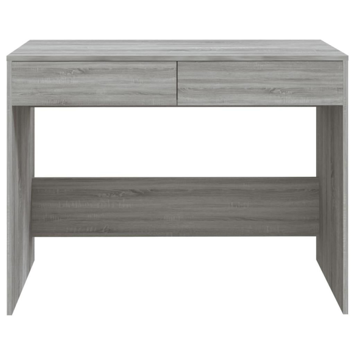 VIDAXL Bureau sonoma gris 101x50x76,5 cm bois d'ingenierie