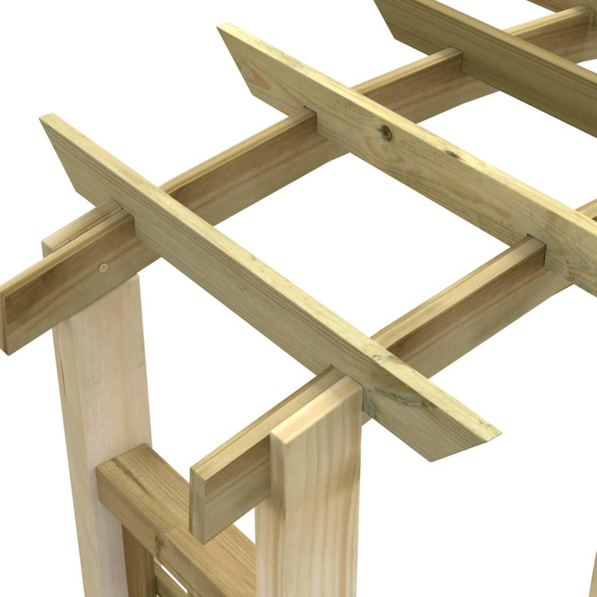 Voir la diapositive 5 : VIDAXL Arche en treillis 110x60x210 cm Bois de pin massif impregne