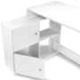Voir la diapositive 4 : ID MARKET Bureau d'angle en forme de L BOB avec portes blanc