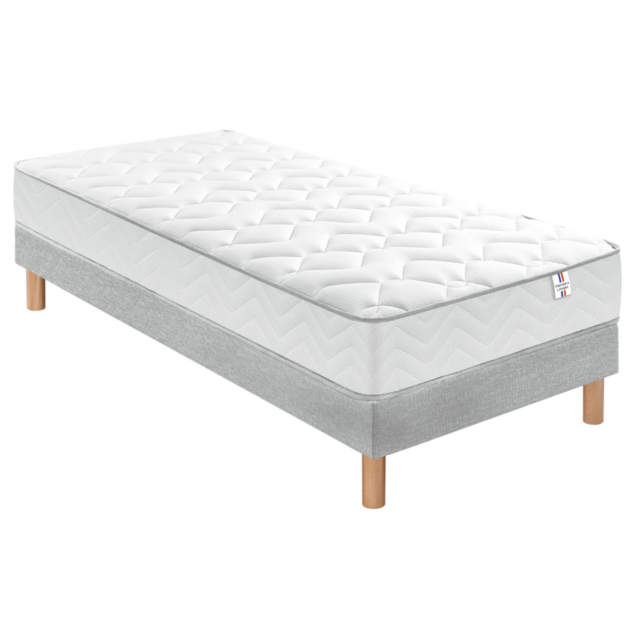 Voir la diapositive 4 : Matelas ressorts ensachés 90x200 cm VERDON