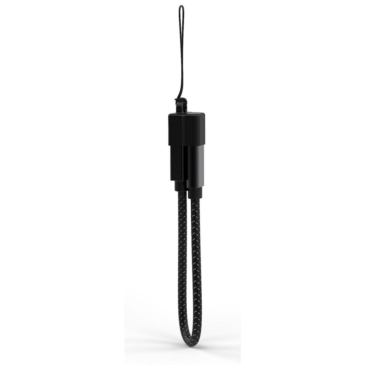 ADEQWAT Câble Lightning vers USB noir 20cm Porte-cles