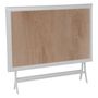Voir la diapositive 3 : HESPERIDE Table de jardin pliante Azua en aluminium