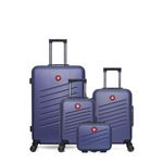 SWISS KOPPER SWISS KOPPER - LOT DE 4 - Valises grand format, cabine, cabine XXS et vanity ZURICH. Coloris disponibles : Beige, Vert, Bleu, Rose, Noir, Gris