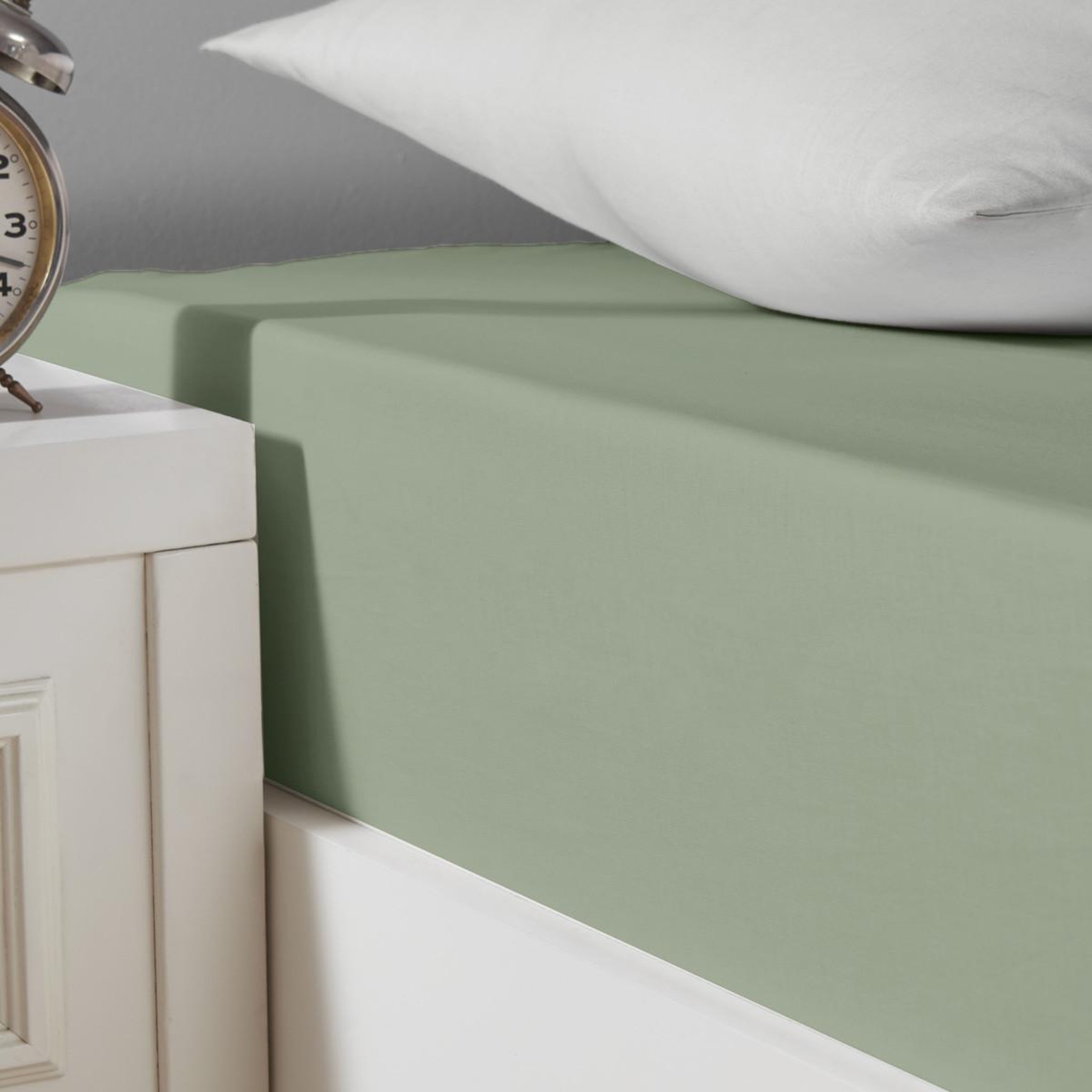 Sensei Maison Drap housse en coton lavé biologique bonnet 30 cm ORGANIKA. Coloris disponibles : Gris, Beige, Blanc