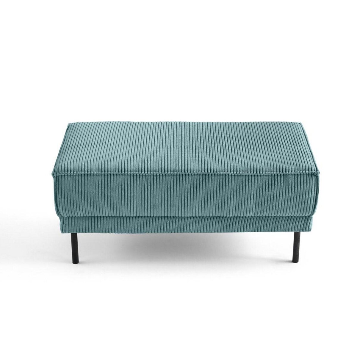 LISA DESIGN Charlie - pouf - pieds hauts - en velours côtelé