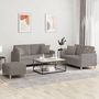 Voir la diapositive 1 : VIDAXL Ensemble de canapes 3 pcs avec coussins taupe tissu