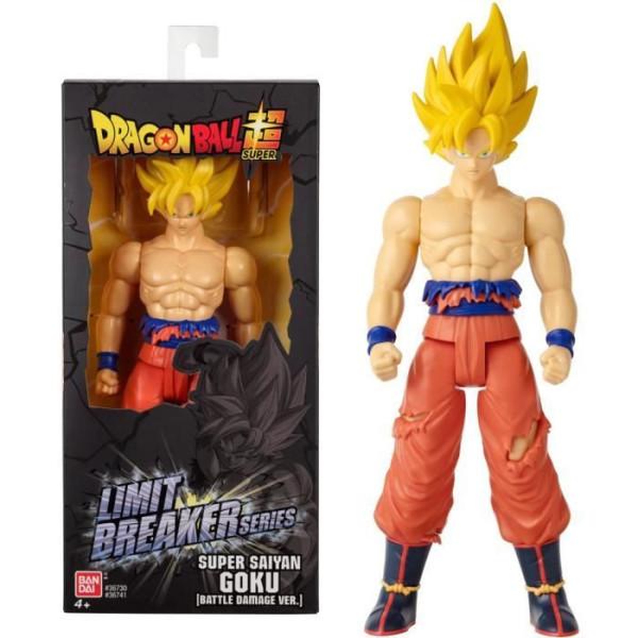 BANDAI Figurine géante super saiyan goku (battle damage ver.) - bandai - dragon ball - 30 cm