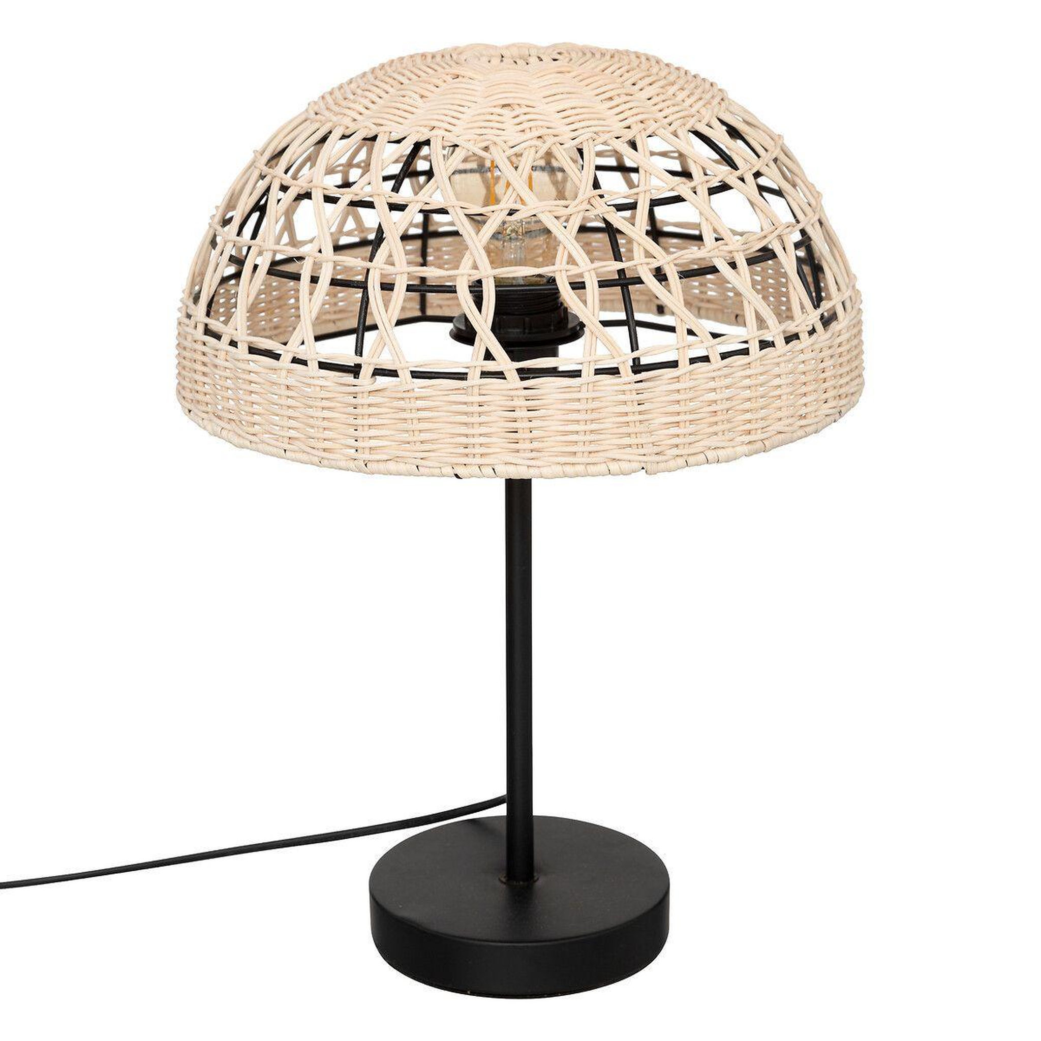 ATMOSPHERA Lampe à poser en rotin  rory  41cm beige