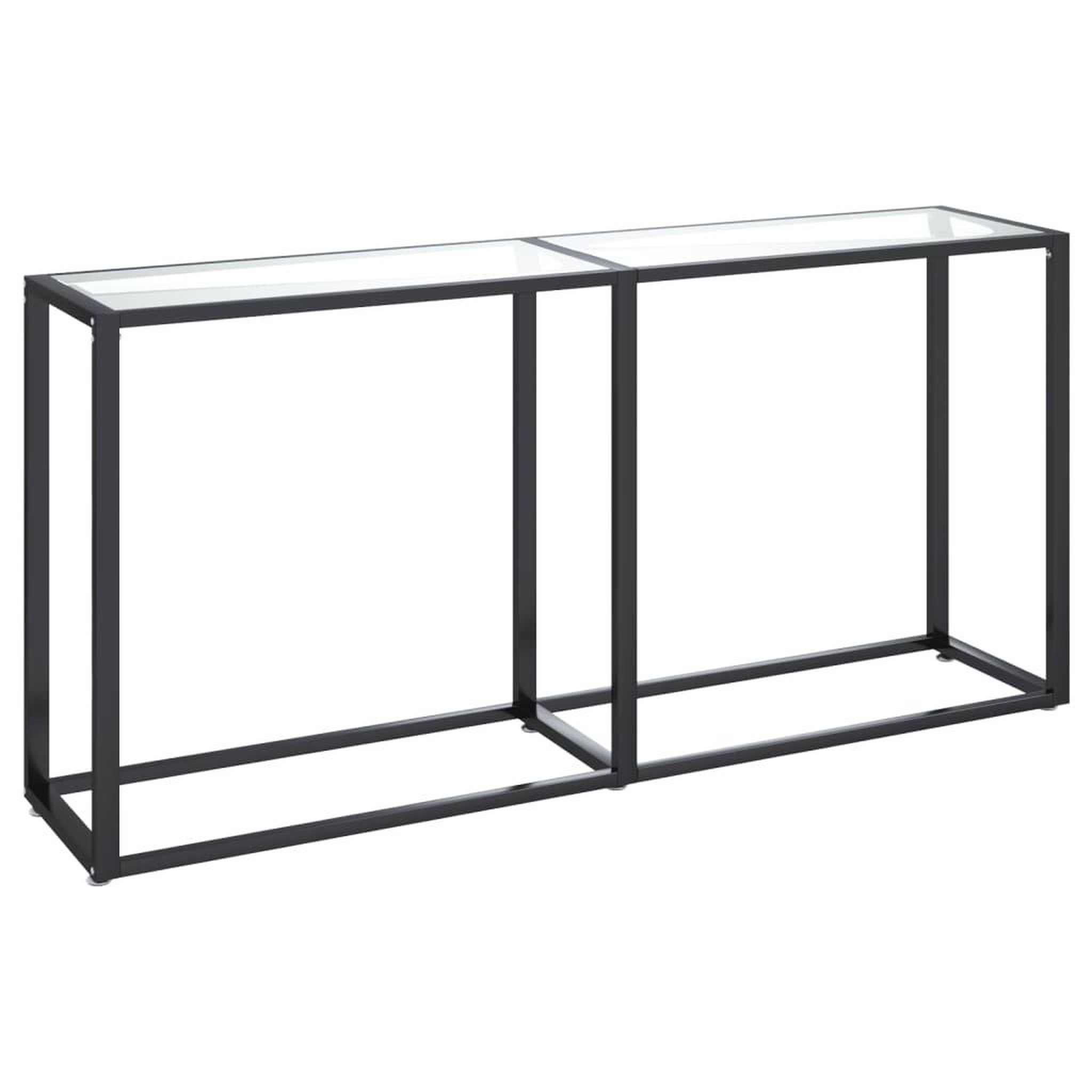 Voir la diapositive 2 : VIDAXL Table console Transparent 160x35x75,5 cm Verre trempe