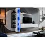 Voir la diapositive 2 : Paris Prix Ensemble Meuble TV Design  Switch VII  240cm Blanc & Noir