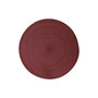 Voir la diapositive 1 : SECRET DE GOURMET Set de Table Rond  Tressé  38cm Bordeaux