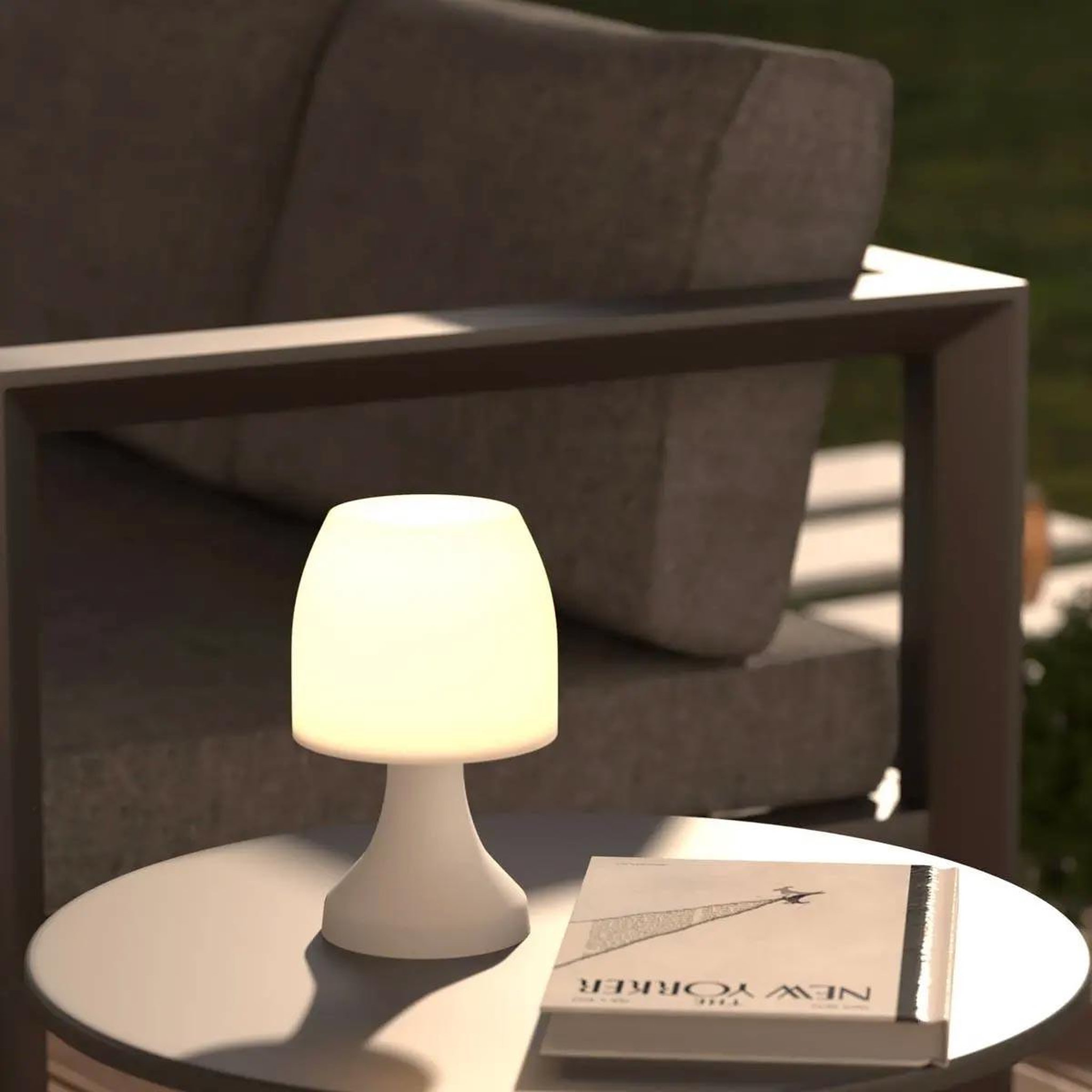 Voir la diapositive 3 : Home sweet lights Lampe à poser led  ginal  19cm blanc