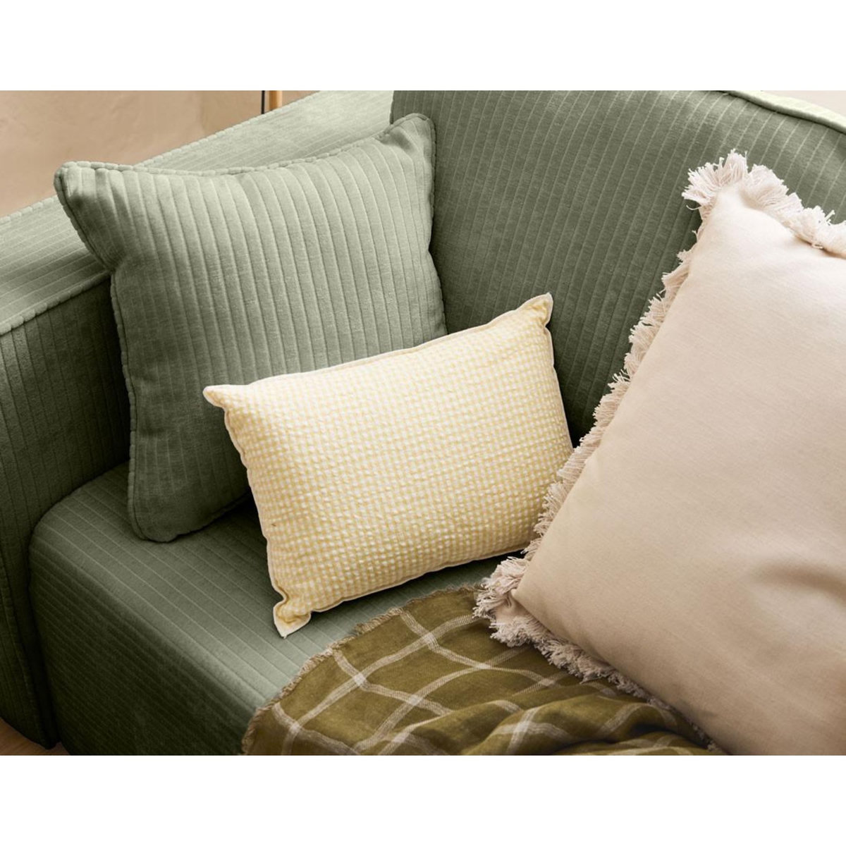 BEST MOBILIER Topaze - canapé 3 places - convertible avec coffre - en velours côtelé plat