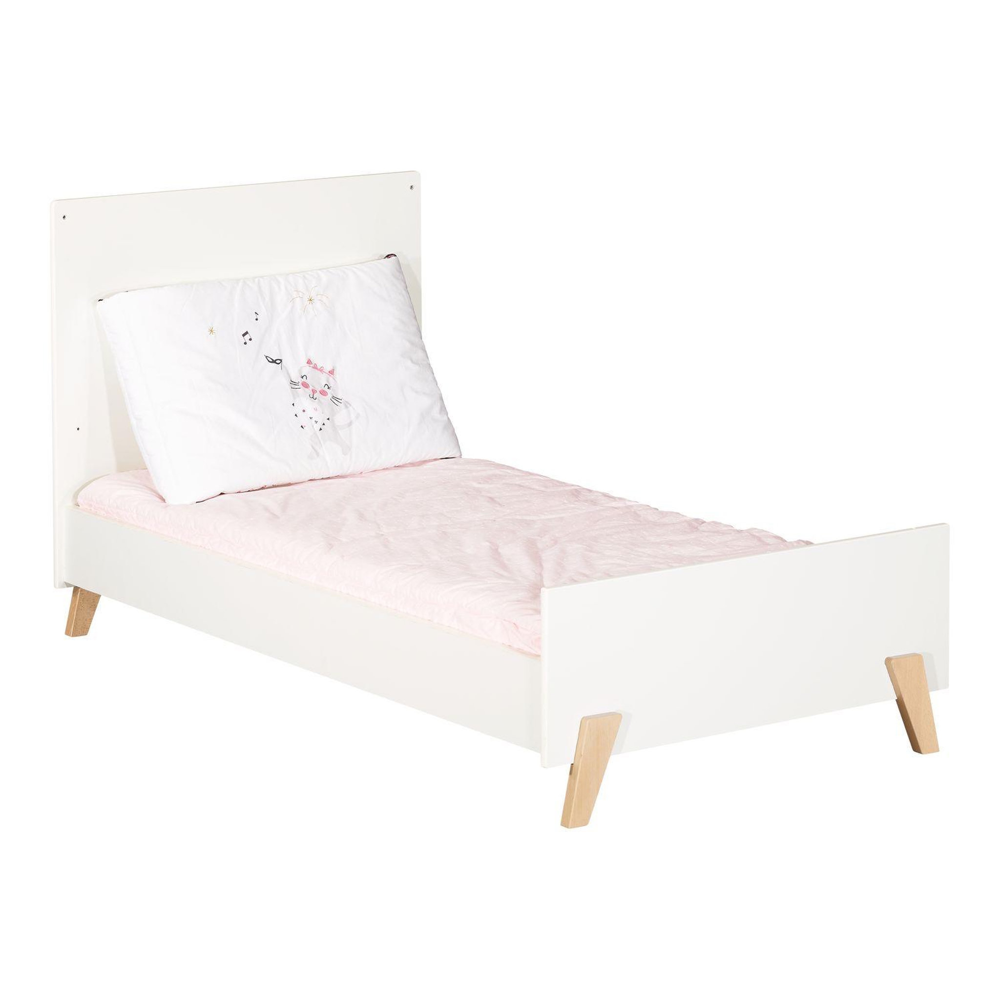 Voir la diapositive 3 : BABY PRICE  Lit bébé évolutif Little Big Bed 140x70cm JOY coloris naturel  