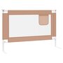 Voir la diapositive 4 : VIDAXL Barriere de securite de lit d'enfant Taupe 100x25 cm Tissu