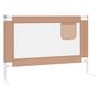 Voir la diapositive 4 : VIDAXL Barriere de securite de lit d'enfant Taupe 100x25 cm Tissu
