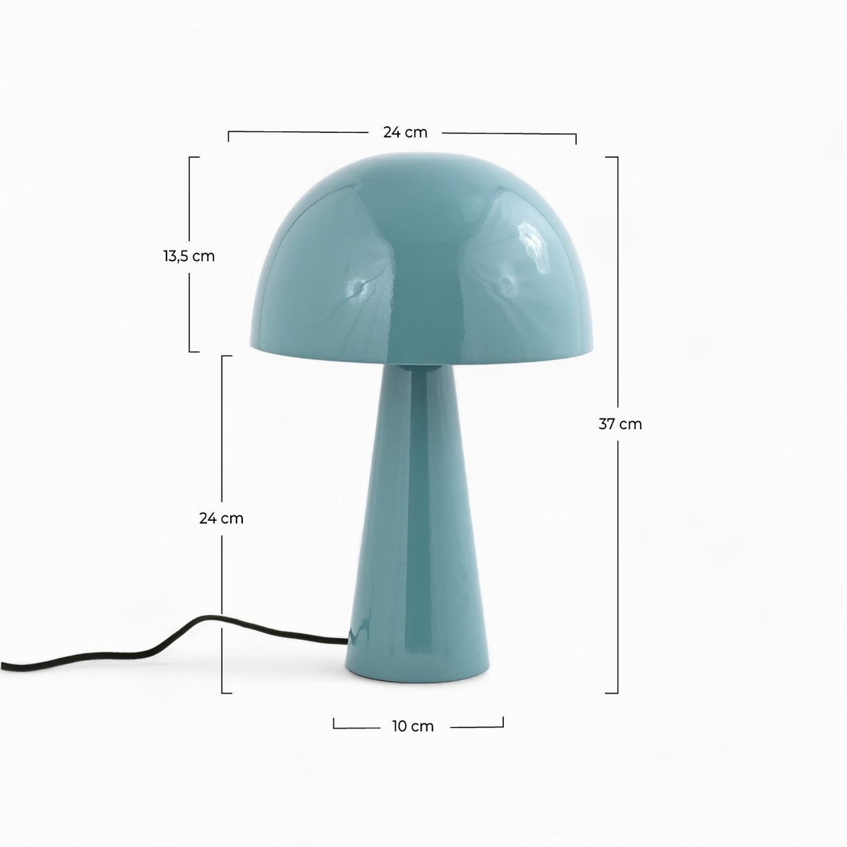 Rendez vous déco Lampe à poser en métal bleu clair-Livia