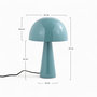 Voir la diapositive 4 : Rendez vous déco Lampe à poser en métal bleu clair-Livia