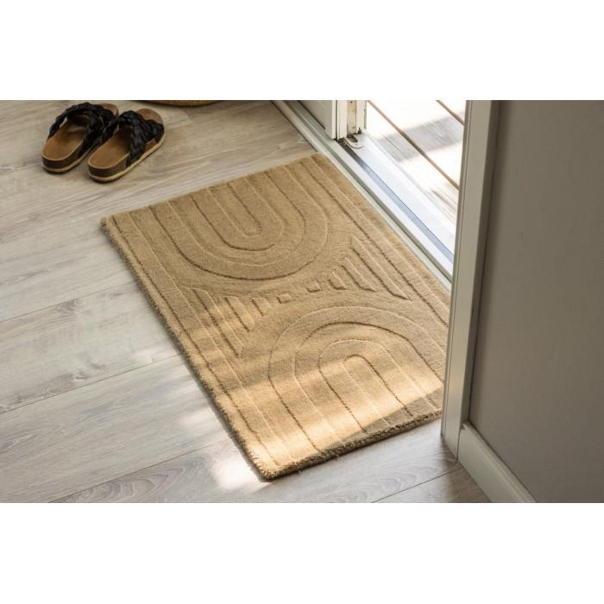 Paris Prix Tapis Déco  Nora  50x80cm Beige