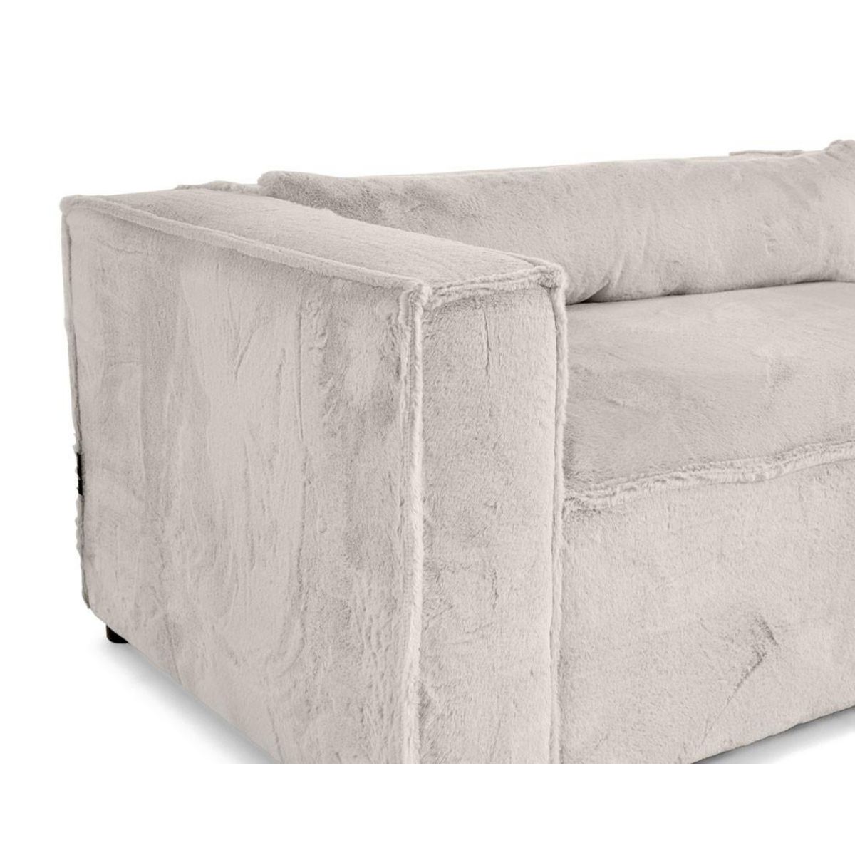 LISA DESIGN Ela - canapé d'angle droit 4 places - en fausse fourrure