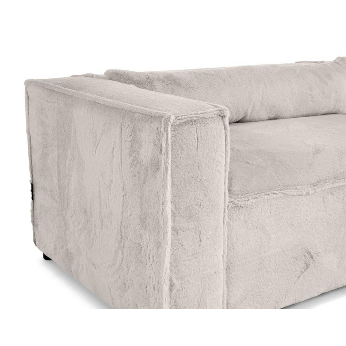 LISA DESIGN Ela - canapé d'angle droit 4 places - en fausse fourrure