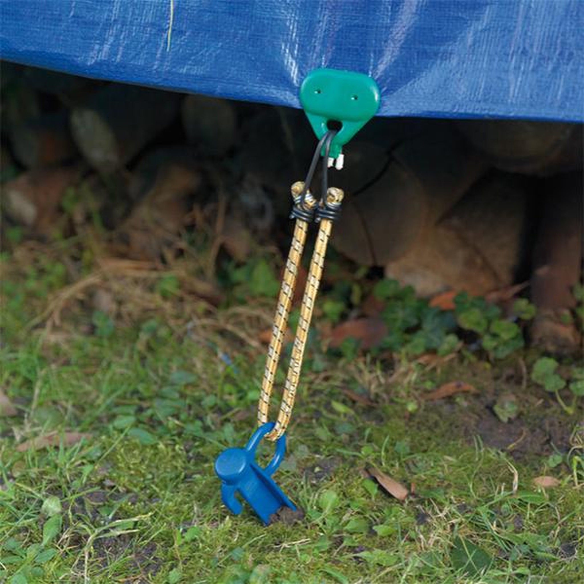 Voir la diapositive 3 : Ribiland Lot de 4 piquet 25cm avec crochets pour bâche - PRBPO25X4