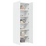 Voir la diapositive 3 : VIDAXL Armoire de rangement blanc 80x42,5x225 cm bois d'ingenierie