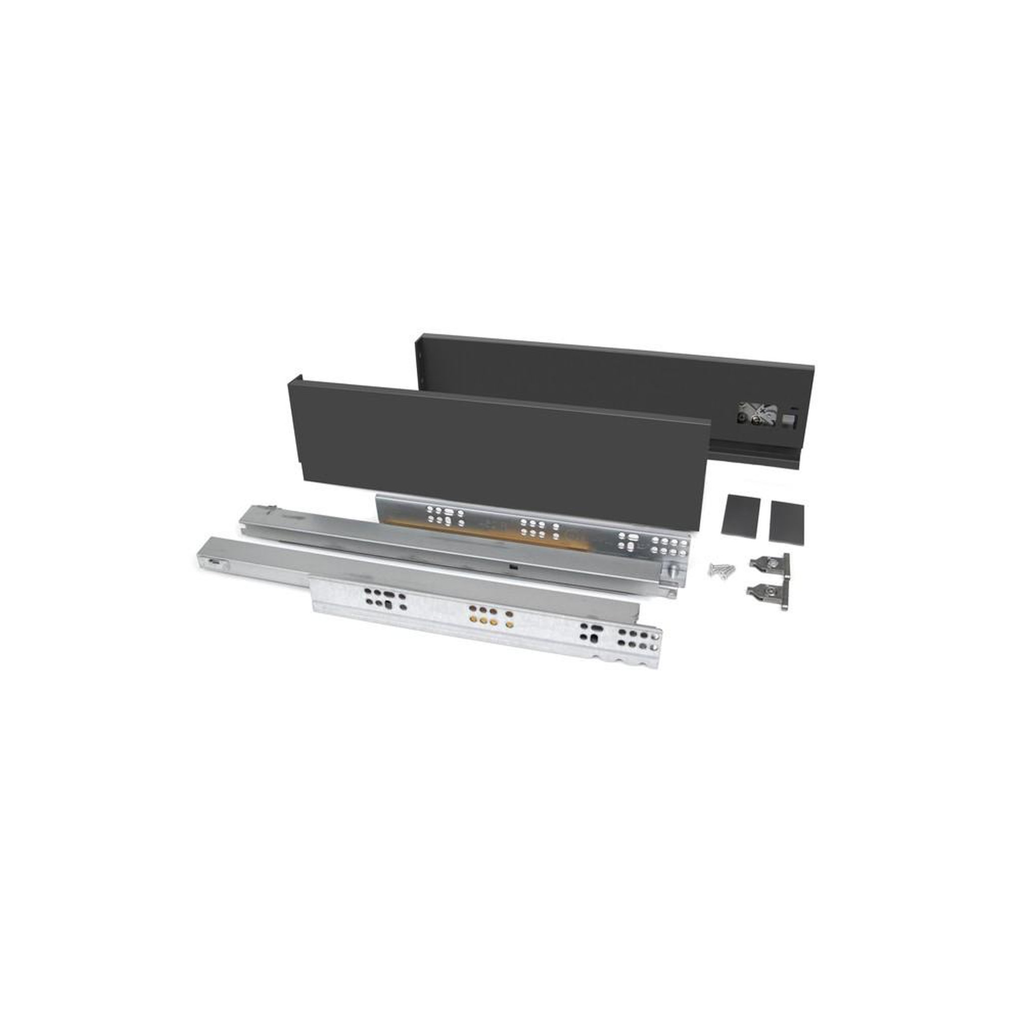 EMUCA SRL Penderie rabattable pour armoire Hang mural- 600-830- Chromé- Acier et Plastique