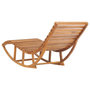 Voir la diapositive 4 : VIDAXL Chaise longue a bascule Bois de teck solide