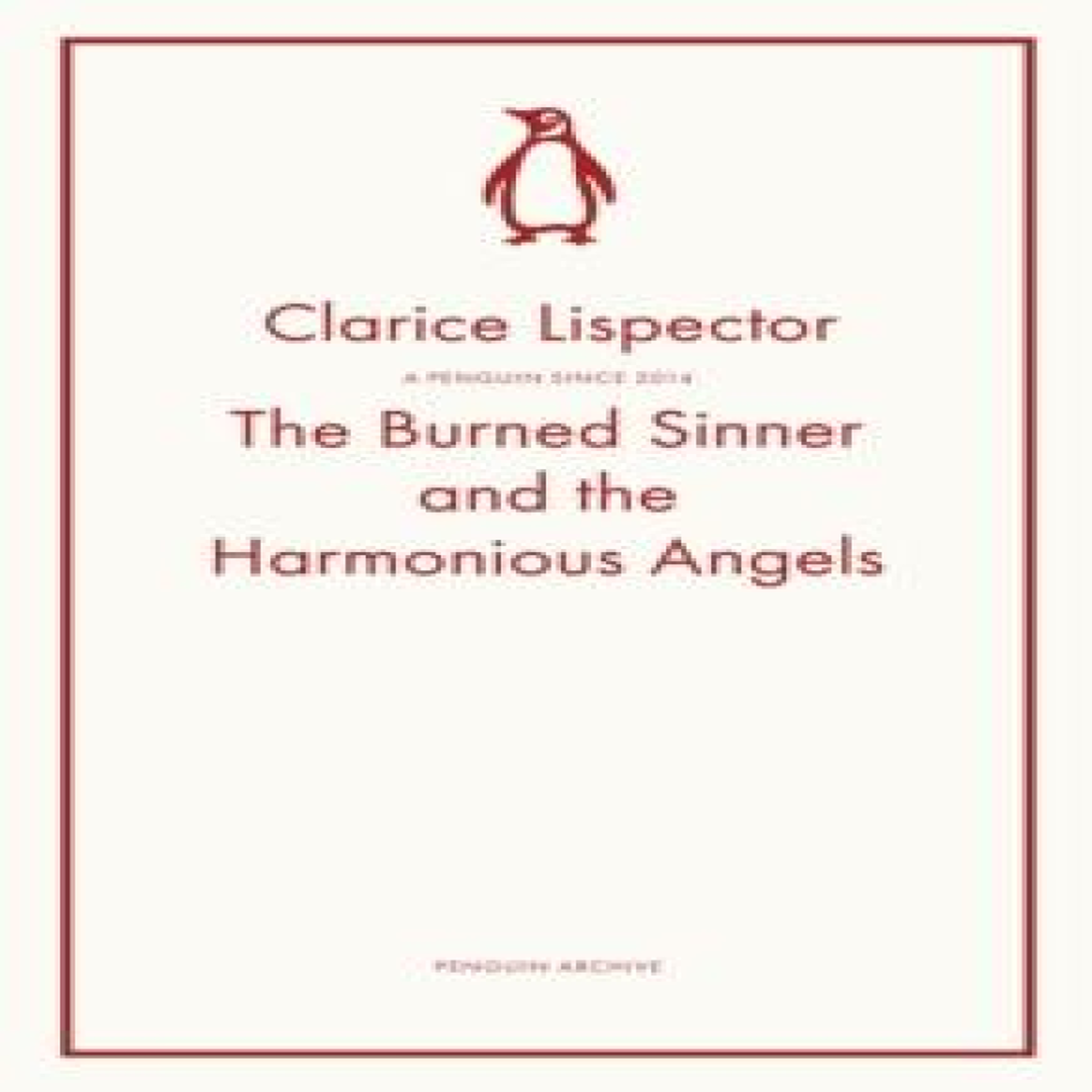 LIVRES The Burned Sinner and the Harmonious Angels