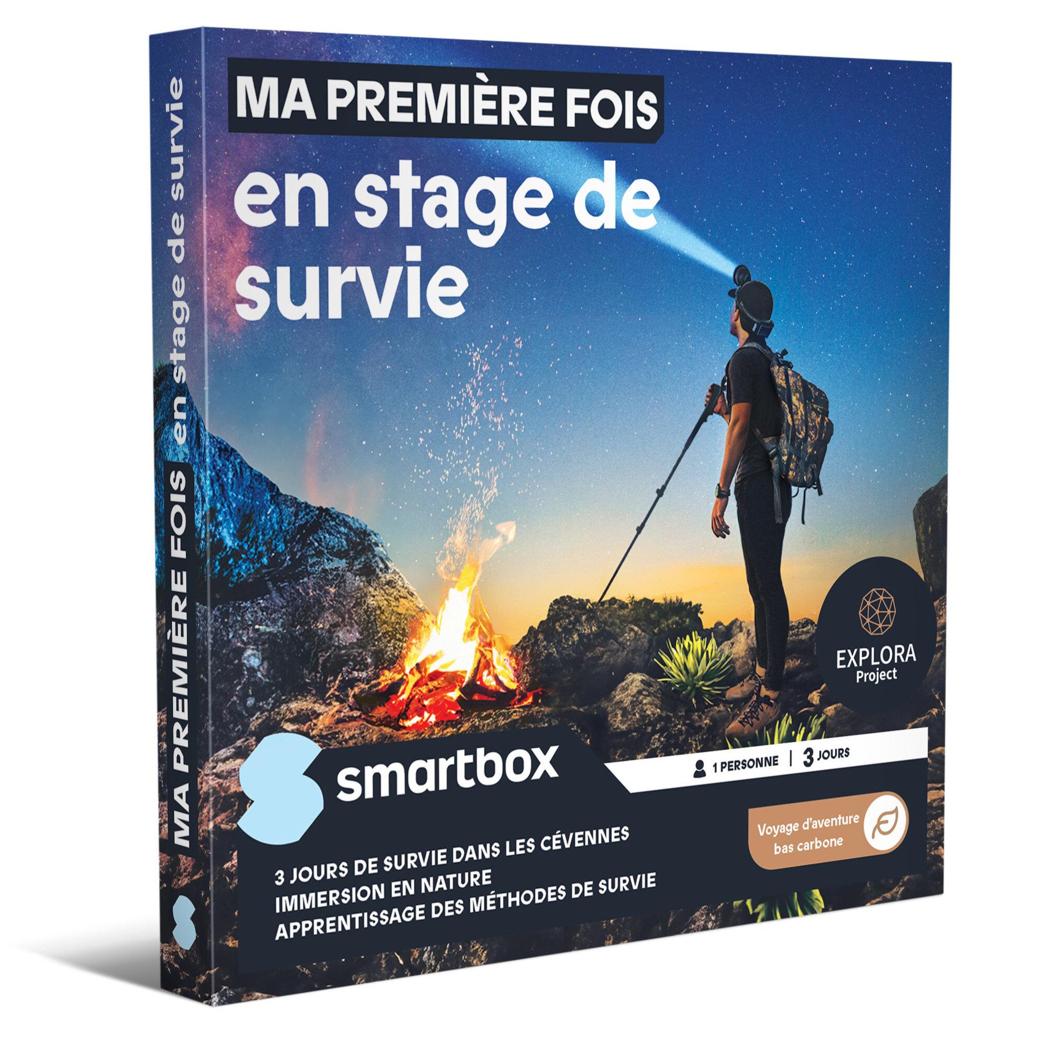 Smartbox Explora project - ma première fois en stage de survie - coffret cadeau séjour