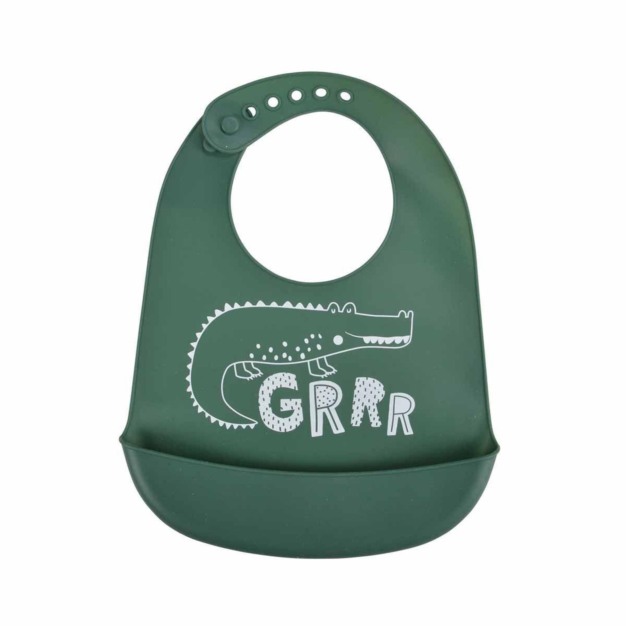 BEBE DOUCEUR Bavoir silicone bébé  sweet savane  30cm vert