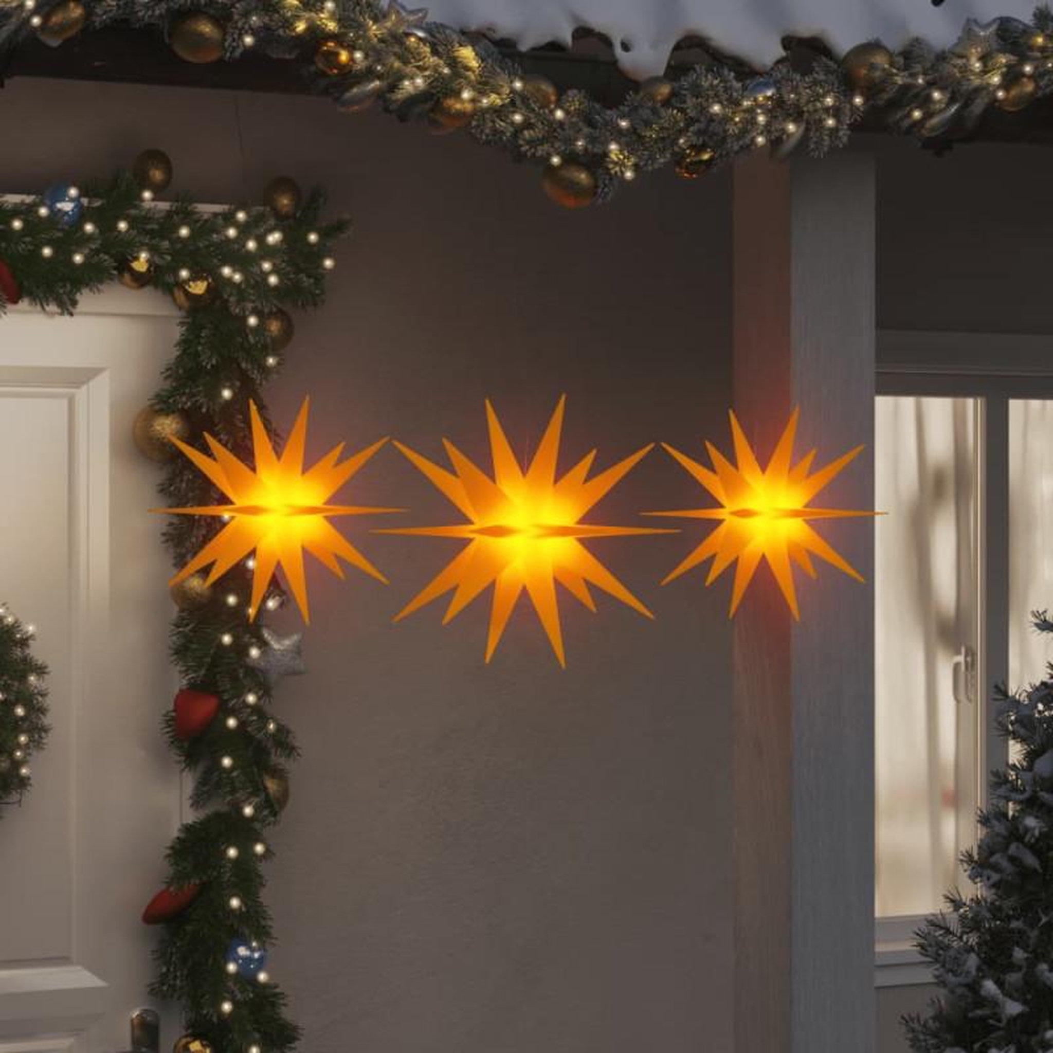 Voir la diapositive 1 : VIDAXL Lumières de Noël avec LED 3 pcs pliable jaune