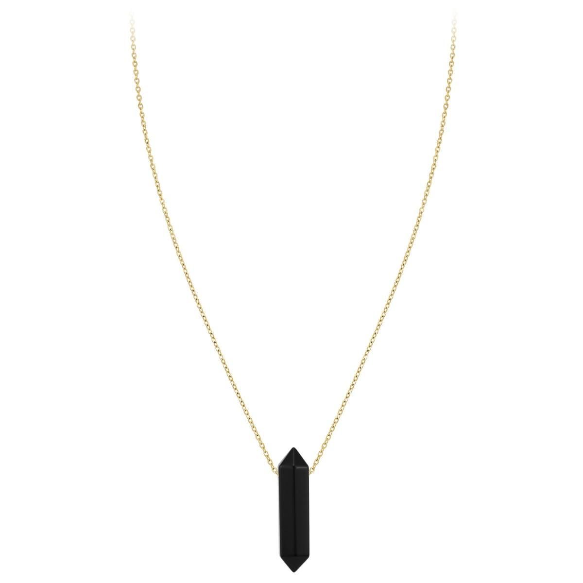 SC BOHEME Collier SC Bohème  orné d'une obsidienne