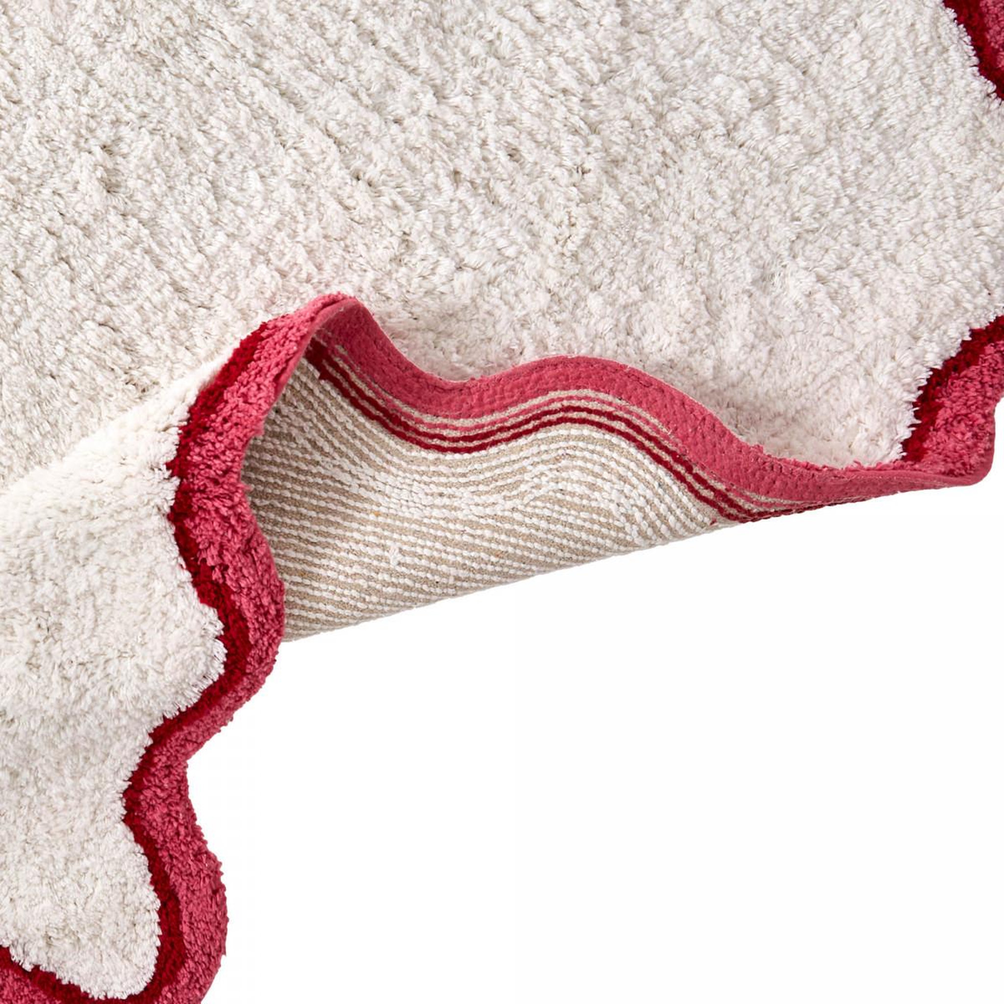 Voir la diapositive 3 : GUY LEVASSEUR Tapis de bain festonné 100% coton tufté 50x80cm