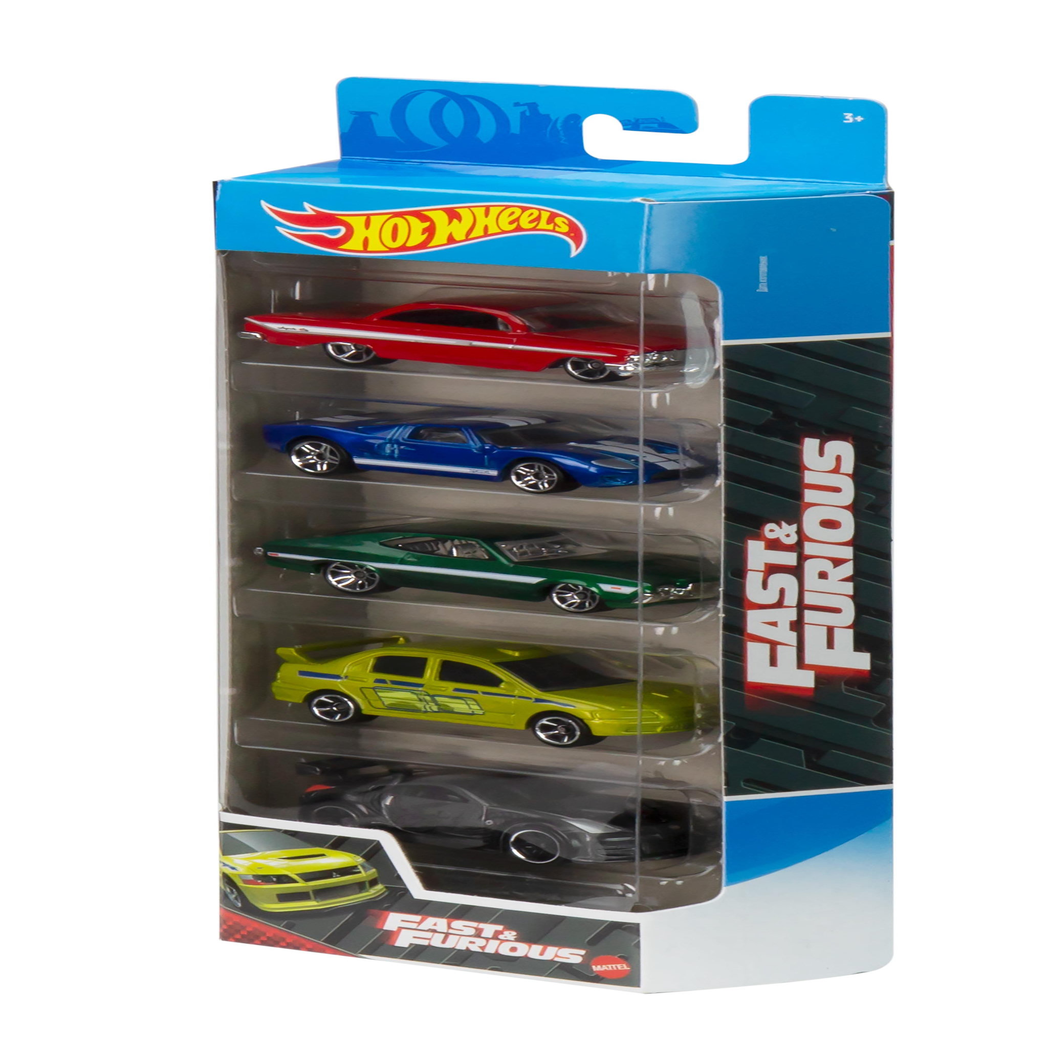 Voir la diapositive 3 : MATTEL Coffret de 5 véhicules Hot Wheels