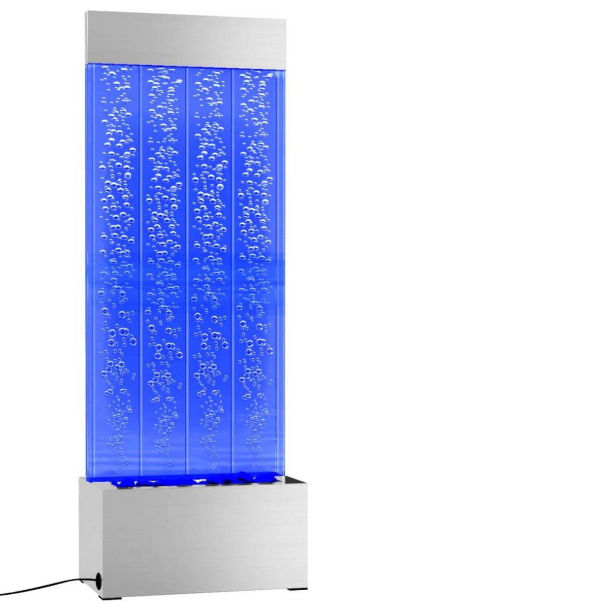 VIDAXL Colonne a bulles avec LED RVB Inox et acrylique 110 cm