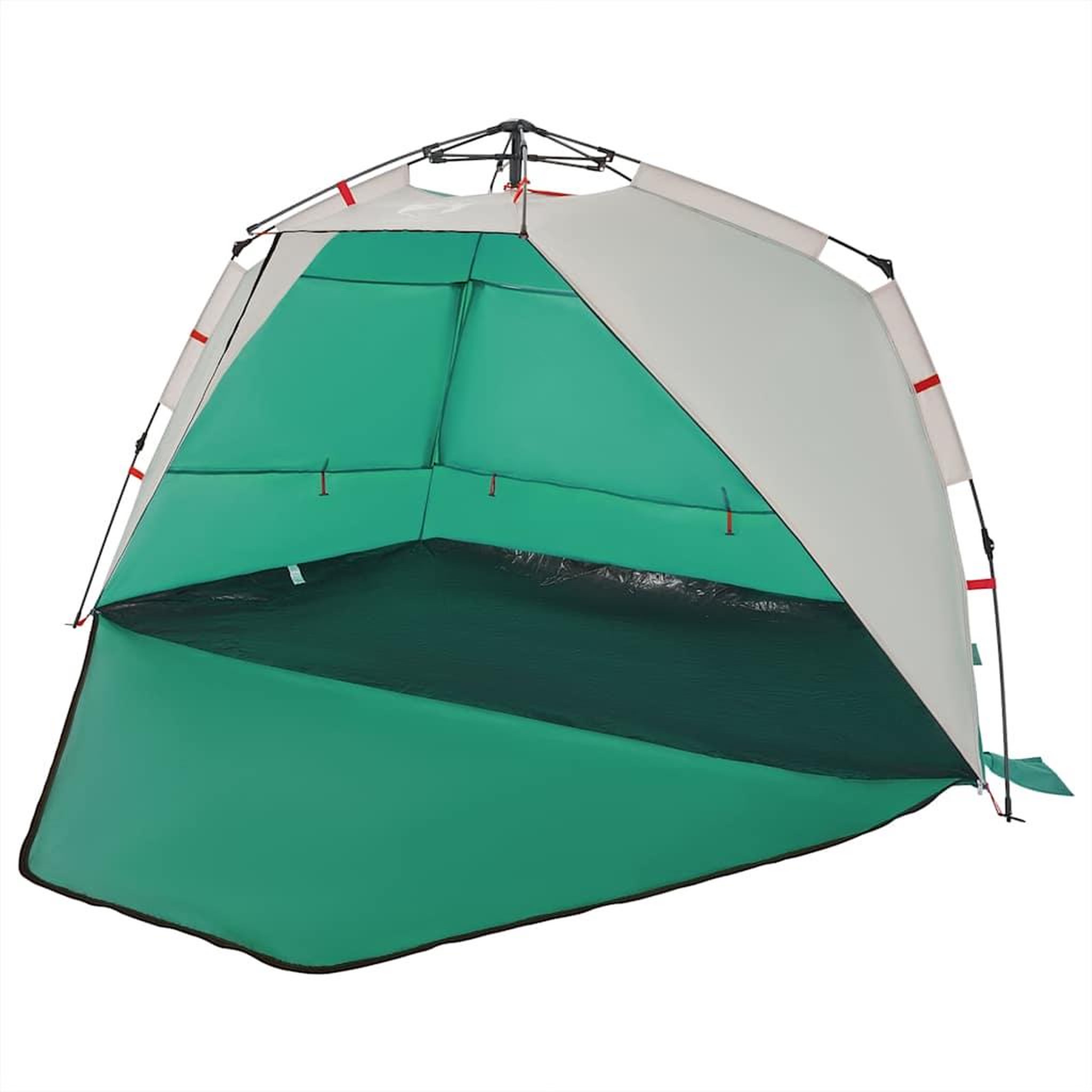 Voir la diapositive 4 : VIDAXL Tente de plage 3 personnes liberation rapide impermeable