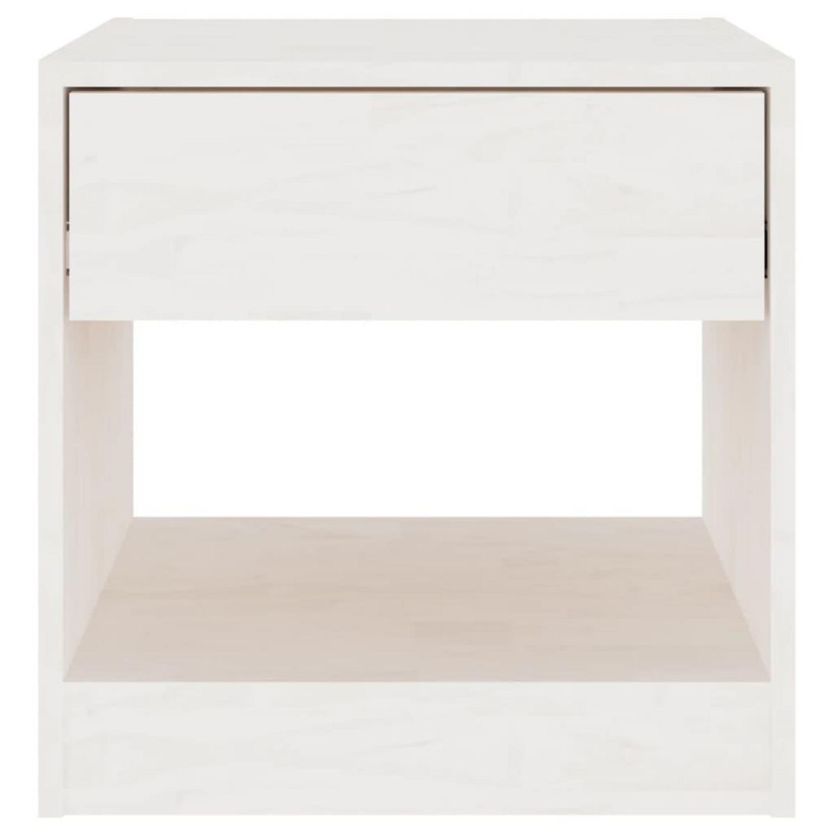 VIDAXL Table de chevet Blanc 40x31x40 cm Bois de pin massif