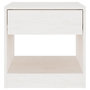 Voir la diapositive 4 : VIDAXL Table de chevet Blanc 40x31x40 cm Bois de pin massif