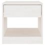 Voir la diapositive 4 : VIDAXL Table de chevet Blanc 40x31x40 cm Bois de pin massif
